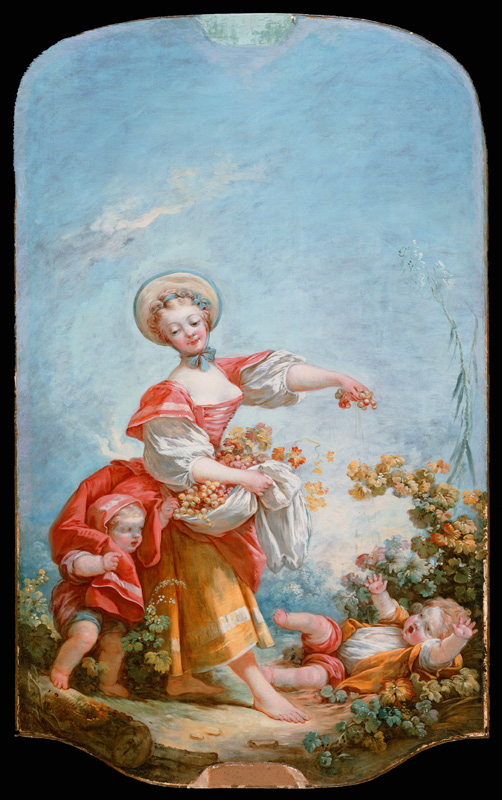 The Grape Gatherer, 1748-52 von Jean Honoré Fragonard