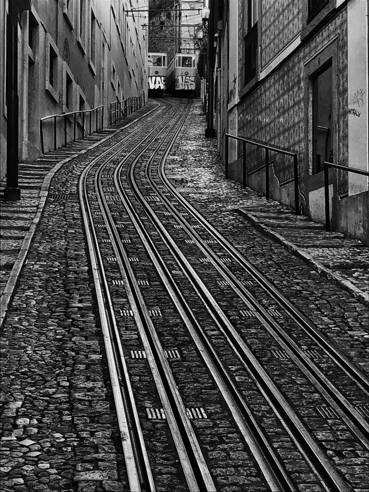 Trams in Lisbon von Jean-Louis VIRETTI