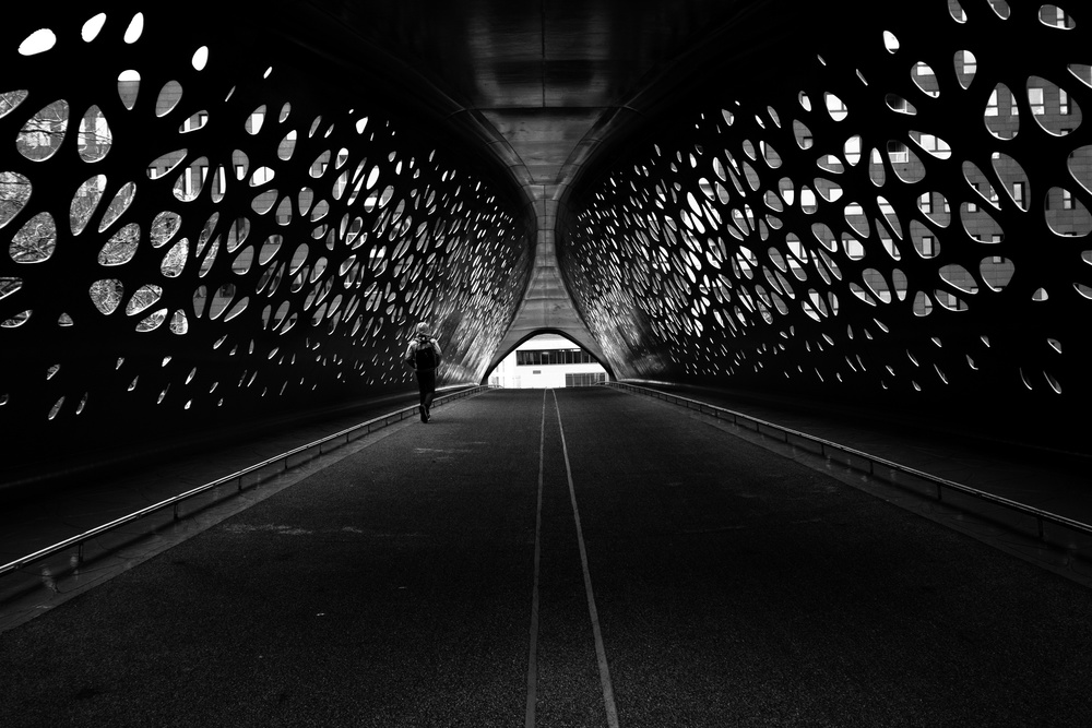 Covered bridge von Jef Flour