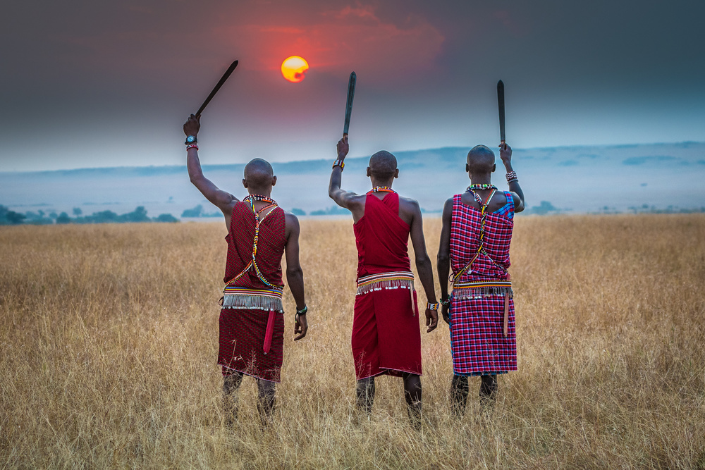 The Masai on full display von Jeffrey C. Sink