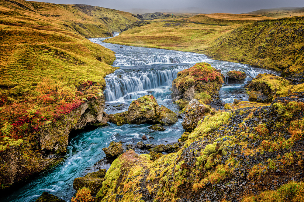 Upper Skogafoss von Jeffrey C. Sink