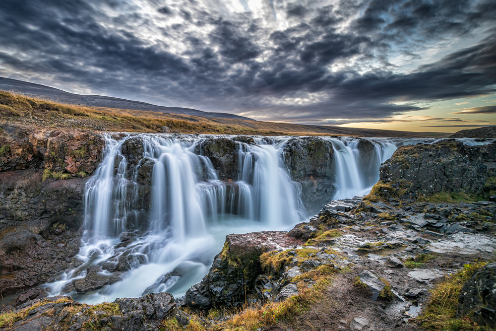 Unknown falls in Iceland von Jeffrey C. Sink