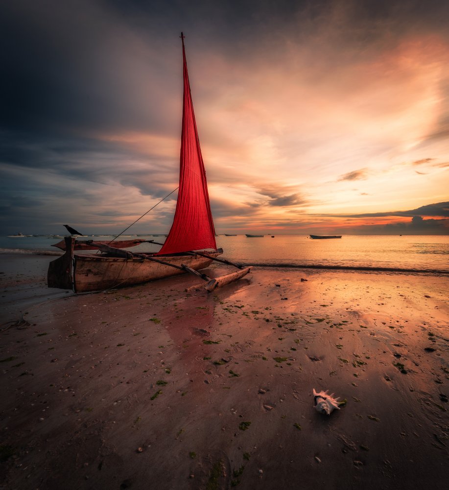 Zanzibar boat von Jeni Madjarova