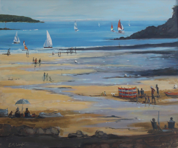 Salcombe North Sands, Evening Shadows von Jennifer Wright