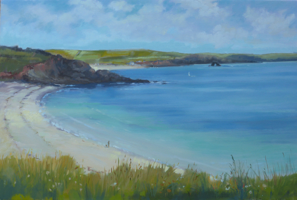 Thurlestone Beach ,calm summer day von Jennifer Wright