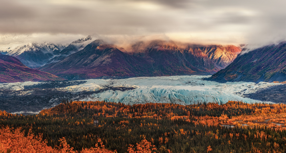 Matanuska Glacier in Autumn von Jenny Qiu