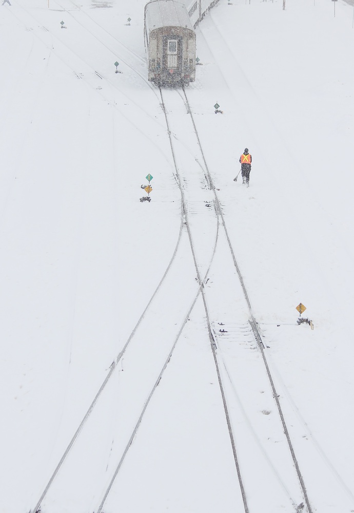 Railway workers von Jian Wang