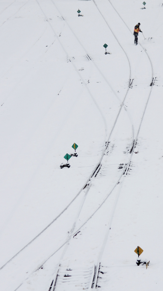 Railway workers von Jian Wang