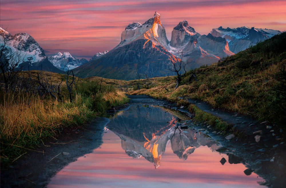 Cuernos Del Paine sunrise von Jie Jin