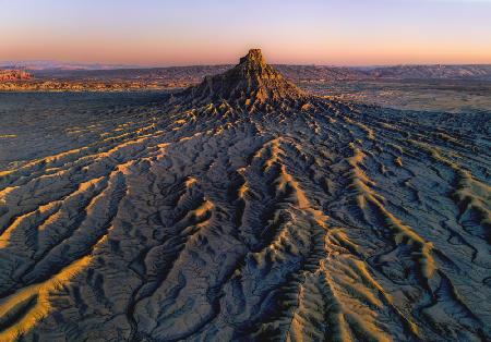 Factory Butte in sunrise