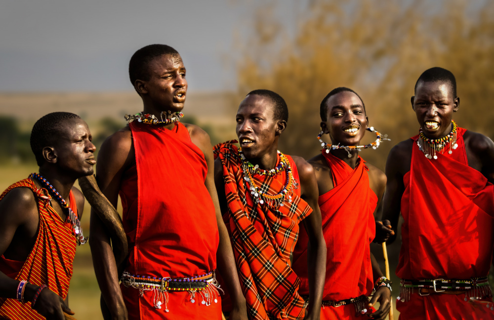 Maasai men von Jie Jin