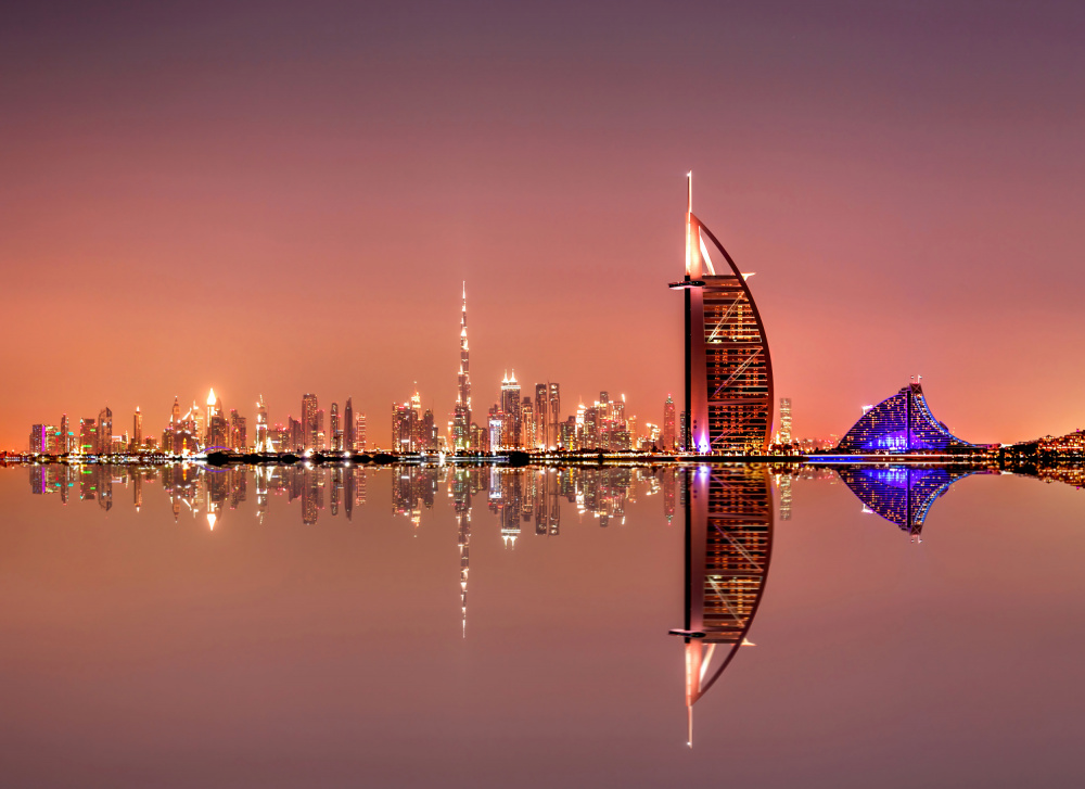 Night color of Dubai von Jie Jin