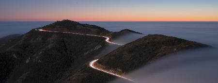 Sunset at Slacker Hill, Sausalito, CA