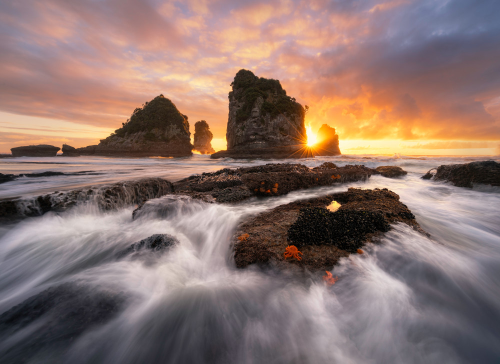 Sunset West Coast von Jingshu Zhu