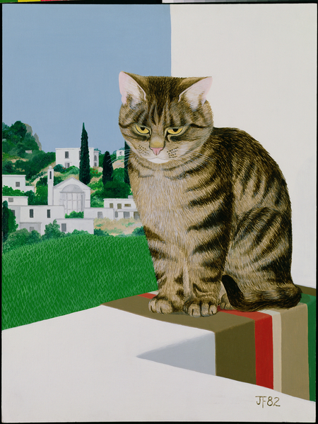 Tabby cat in the window von Joan Freestone