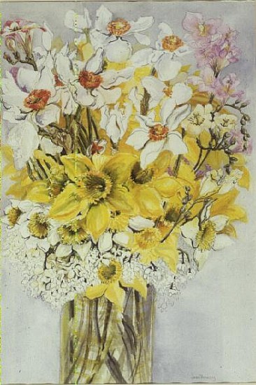 Daffodils and Narcissi (w/c)  von Joan  Thewsey