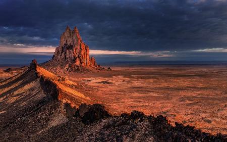 Shiprock at Dawn