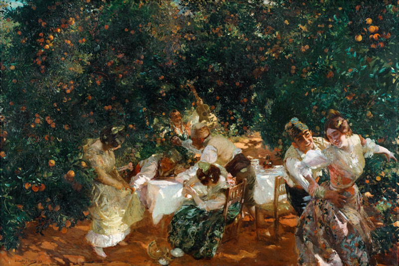 Unter Orangenbäumen von Joaquin Sorolla