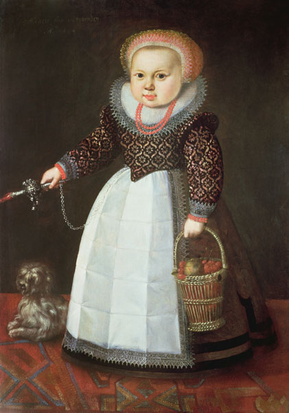 Young Child with a Dog von Johan Cornelisz van Loenen