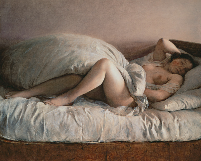 Sleeping woman von Johann Baptist Reiter