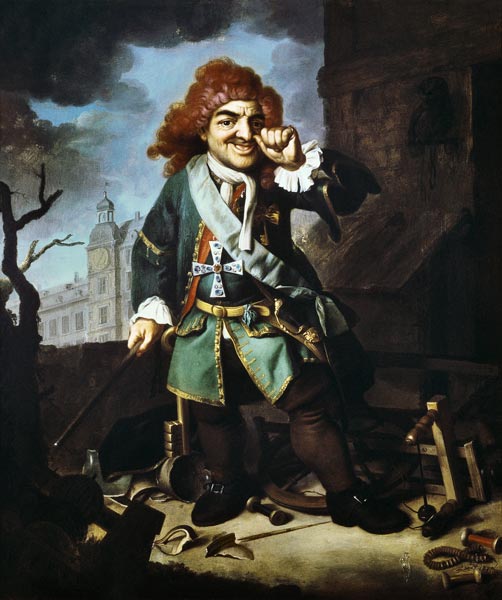 Portrait of Clemens Perkeo, Fool at the Court of Heidelberg von Johann Georg Dathan