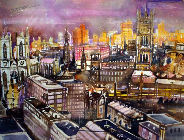 London,  Cityscape, Westminster & Parliament von Johann Pickl