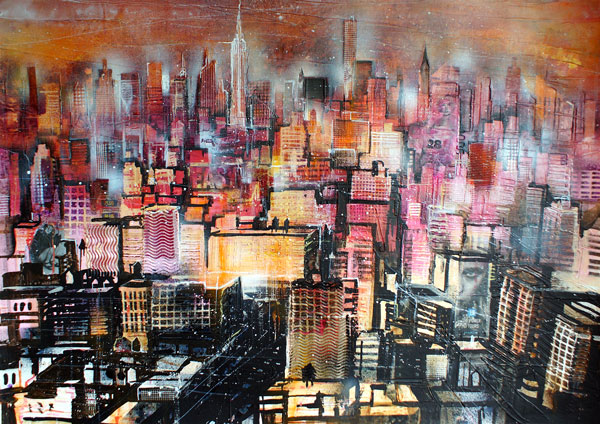 New York, Cityscape -The Power is Yours von Johann Pickl