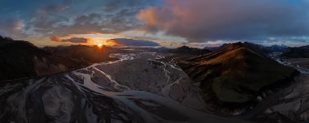 Sunrise over Highland