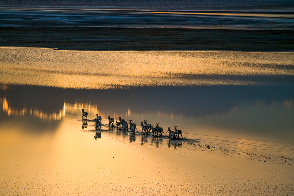 Sunset Crossing von John Fan