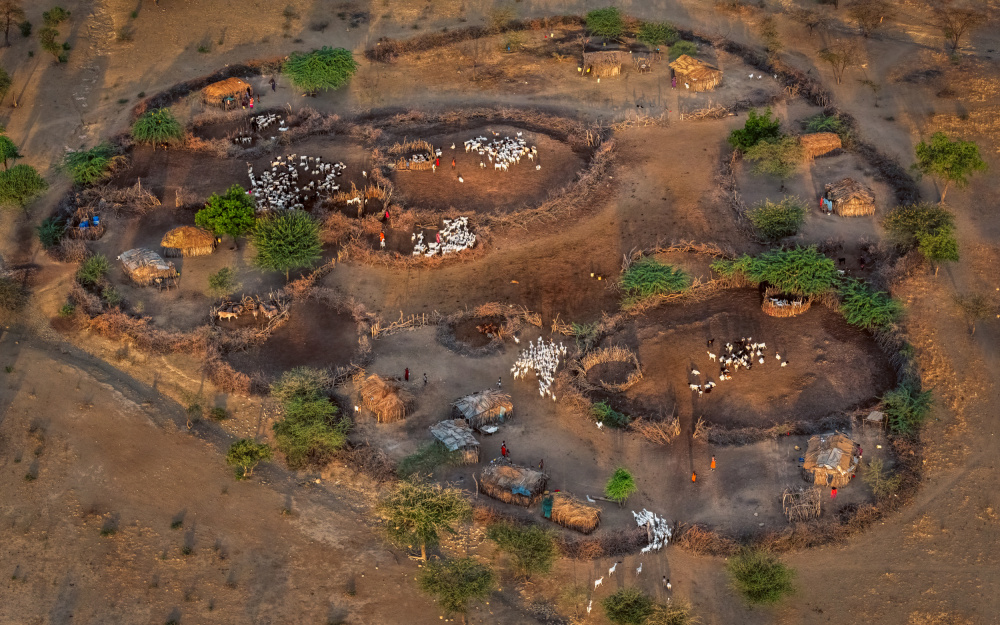 The Village of Maasai Mara II von John J. Chen