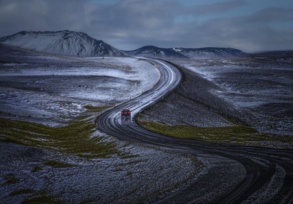 Iceland Road von John-Mei Zhong