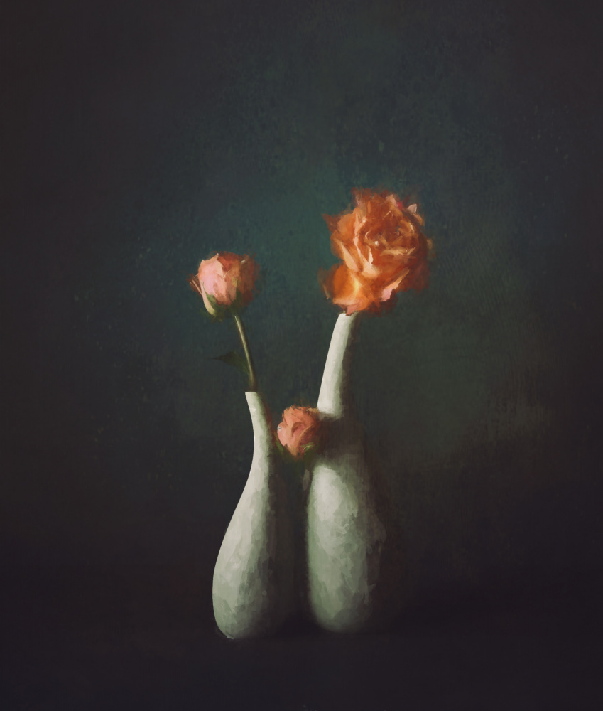 Rose and vase von John-Mei Zhong