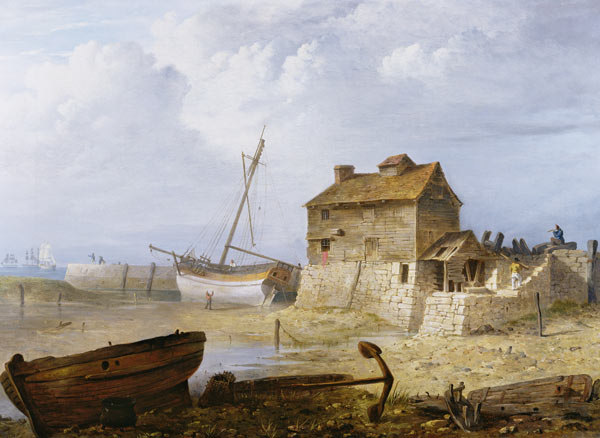 The Tidal Mill at Emsworth von John Thomas Serres