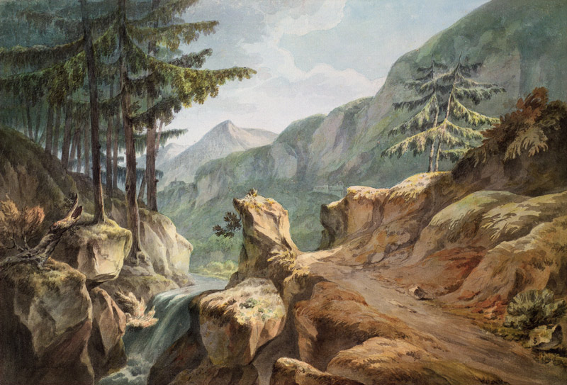 Mount Splugen, Swiss-Italian Border von John Warwick Smith