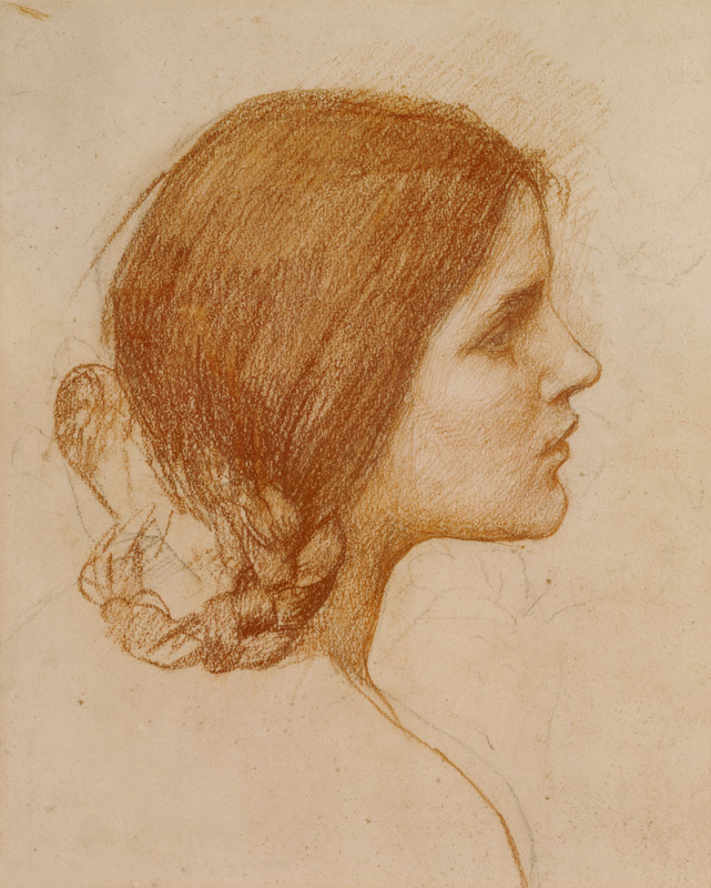 Head of a Girl von John William Waterhouse