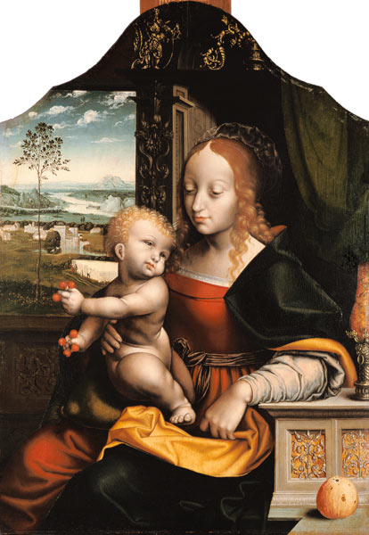 Madonna mit den Kirschen von Joos van Cleve