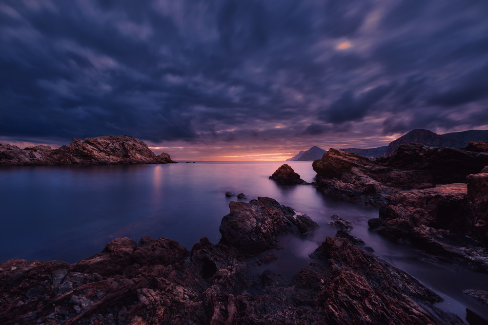 Sunset on the beach Lastre, Murcia(Spain) von Jose Antonio Triviño Sanchez