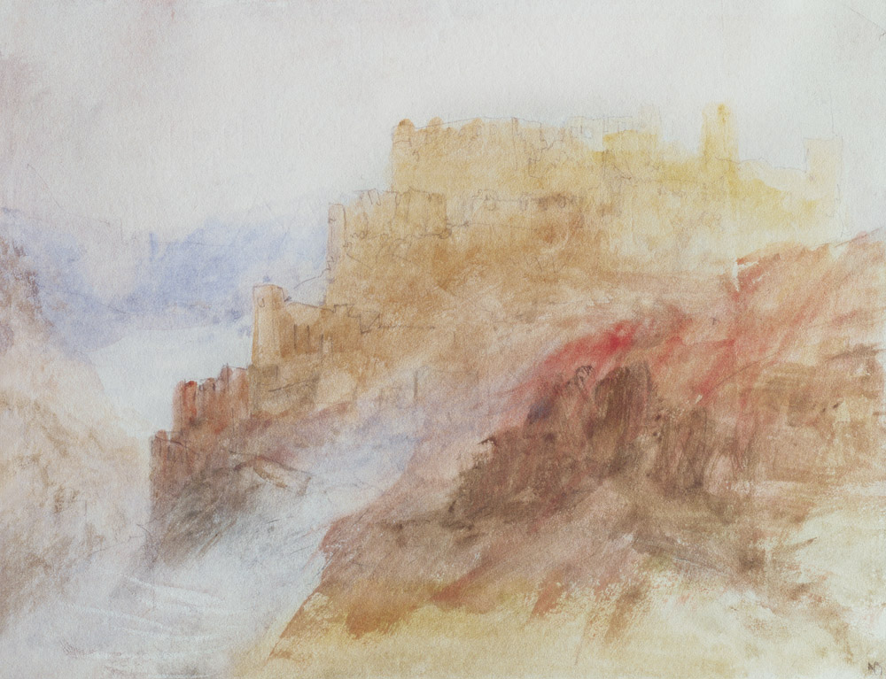 A Castle Above A Chasm von William Turner