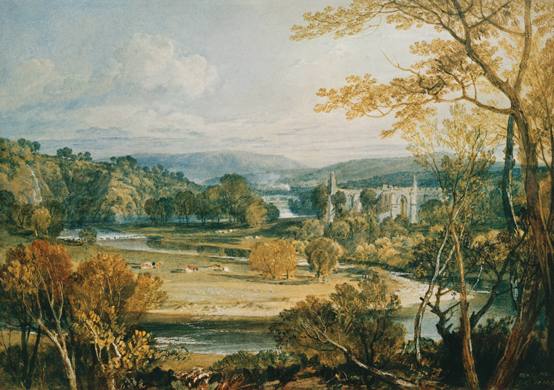 Blick zur Bolton Abbey, Wharfedale von William Turner