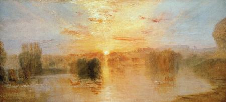 Der See, Petworth, Sonnenuntergang; Studie