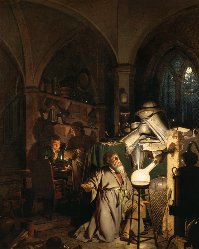 The Alchymist von Joseph Wright of Derby