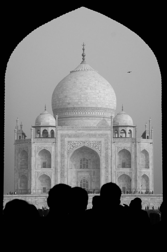 First sight of the Taj Mahal von Joshua Raif