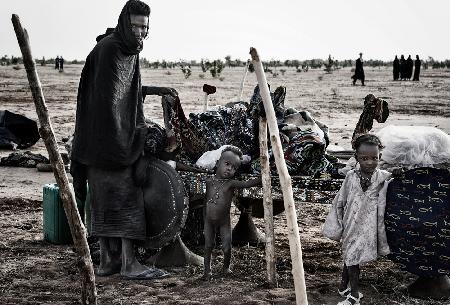 At the camp site in the gerewol festival - Niger