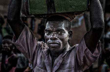 In a market in Benin.