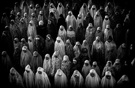 Praying at the Istiglal Mosque in Jakarta - Indonesia