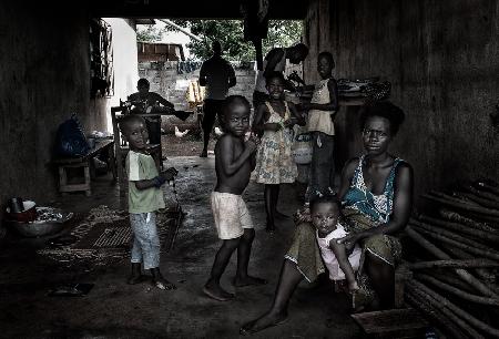 A family from Ivory Coast.