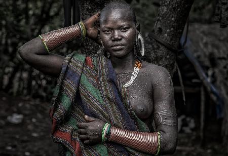 Surmi tribe woman - Ethiopia