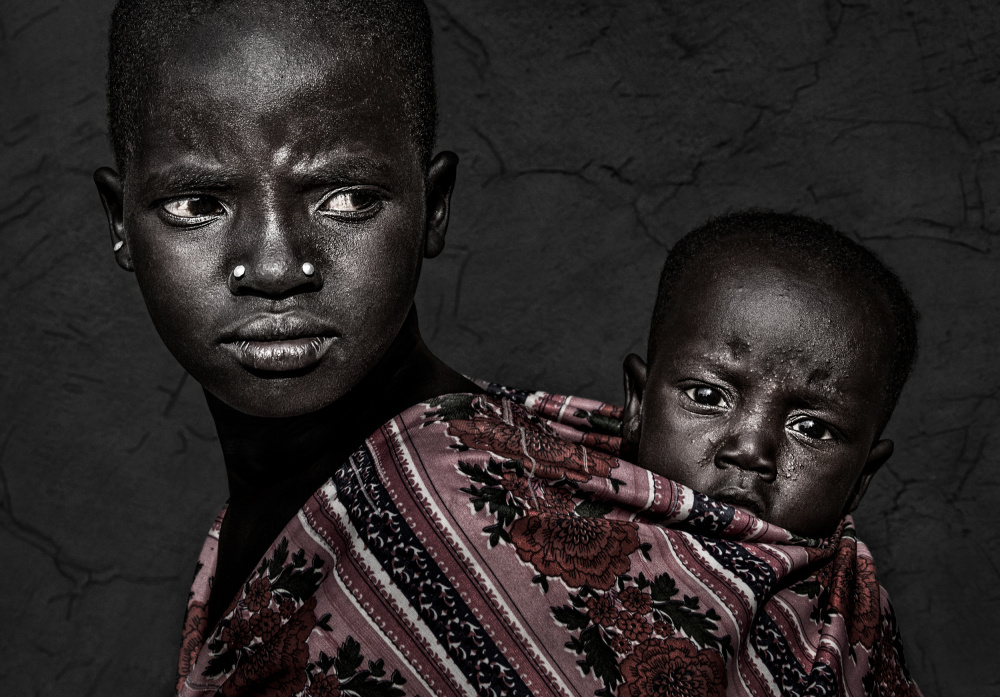 Larim tribe siblings-South Sudan von Joxe Inazio Kuesta Garmendia