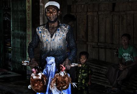 Chicken seller - Bangladesh