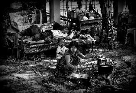 In the streets of Yangon (Myanmar)